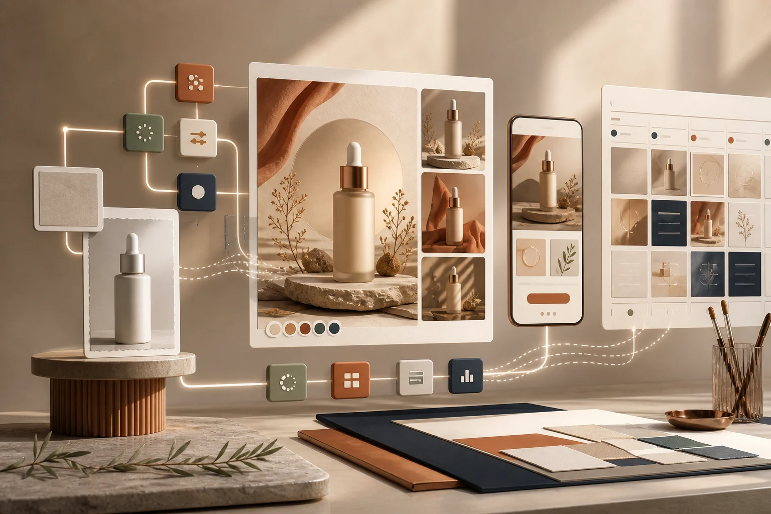 AI-created editorial cover for Visual hierarchy in sales design: what should buyers see first?
