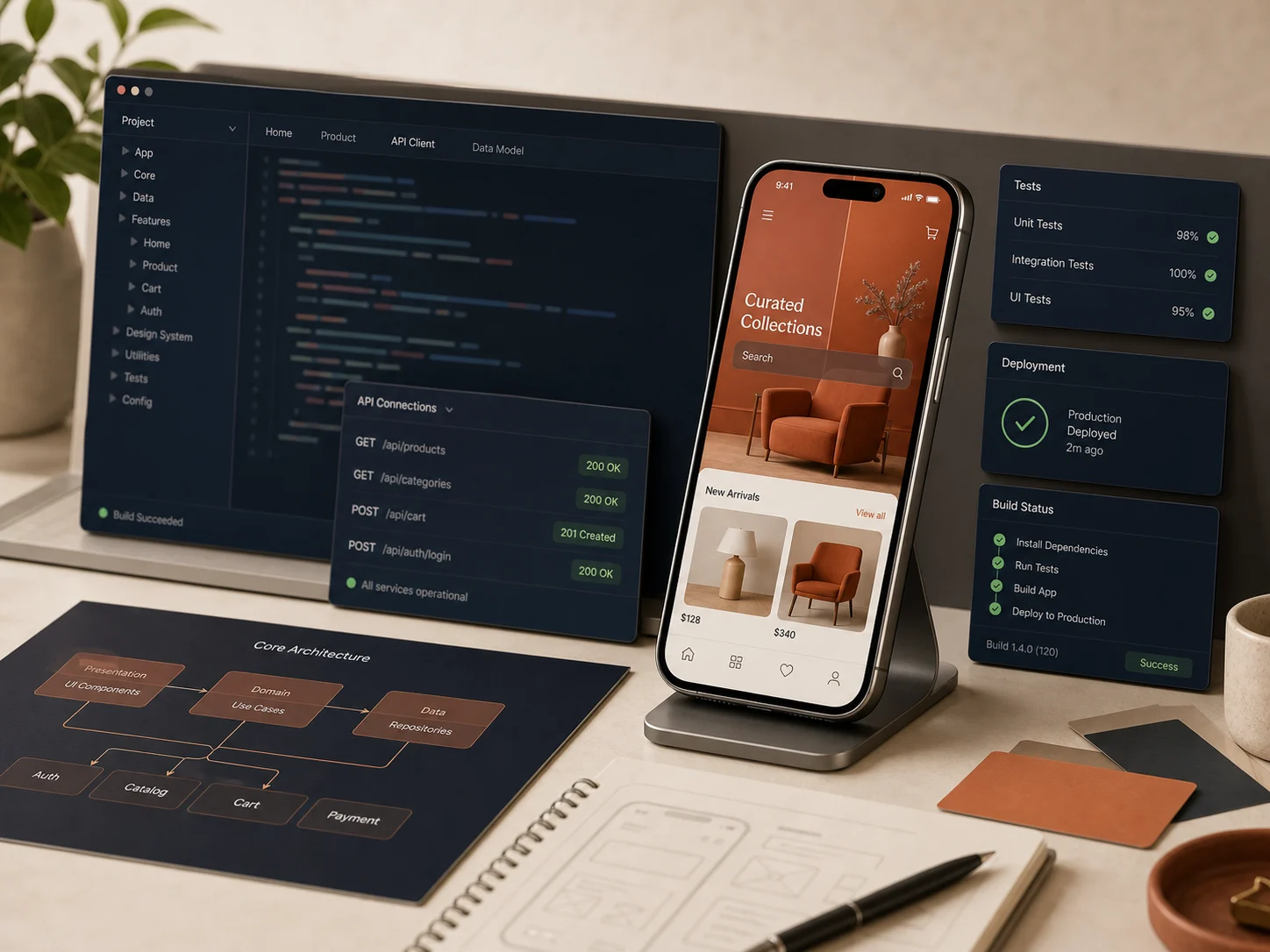 Terra11 Studio example for App development