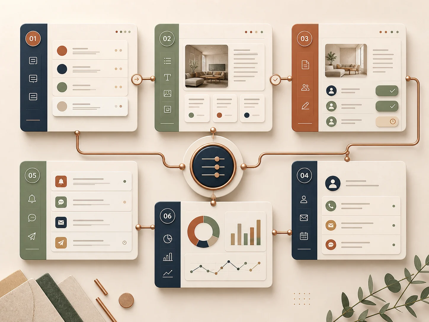 AI-created editorial cover for Redesigning PowerPoint professionally without over-decoration