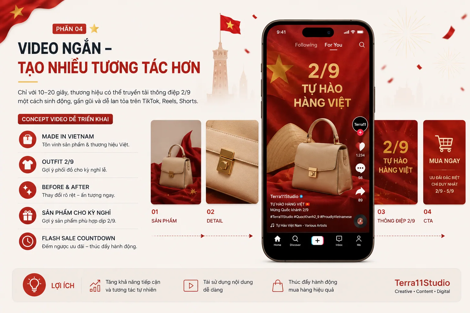 3. Đừng quên video ngắn